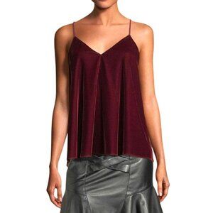 ANTHROPOLOGIE - WOMEN FRONT BUTTON CLOSURE SOLID HOLTER TANK TOP SIZE X- SMALL